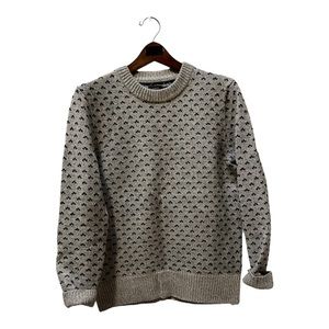 J Crew 100% Wool Birdseye Crewneck Sweater Size S